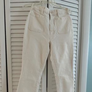 MOTHER Superior - The Hustler Patch Pocket Flood - Act Natural (Cream/Off white)